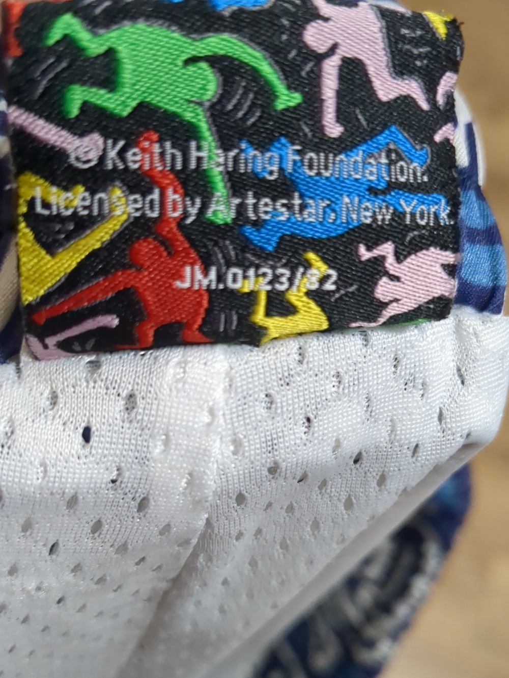 Keith Haring X Palace Shoe Blue White Men's Shorts Pop Art NYC Graffiti Size M - Picture 6 of 15